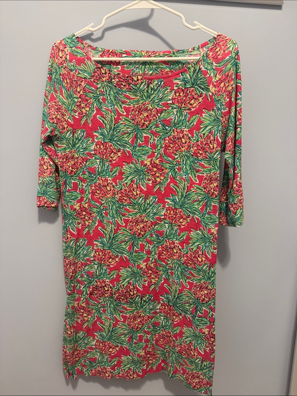 Lilly Pulitzer Cassie Dress Spike the Punch Pineapple Pink Green Size XS